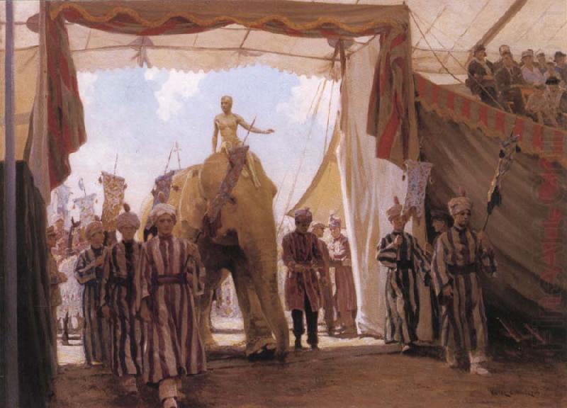 Victor C.Anderson Circus Pagant china oil painting image